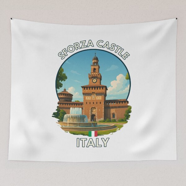 Item preview, Sforza Castle Milan – Historic Italian Landmark designed and sold by inkNext.