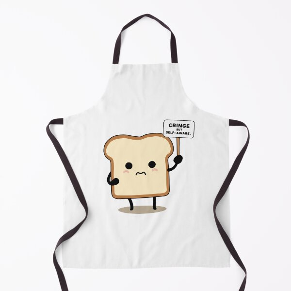 Item preview, Cringe but Self-Aware – Funny Toast Kawaii Minimalist Design designed and sold by Silly Shapes Co..