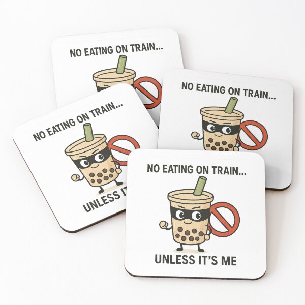 Item preview, No Eating on Train… Unless It’s Me – Singapore MRT Bubble Tea Fun designed and sold by Globalcitytees.