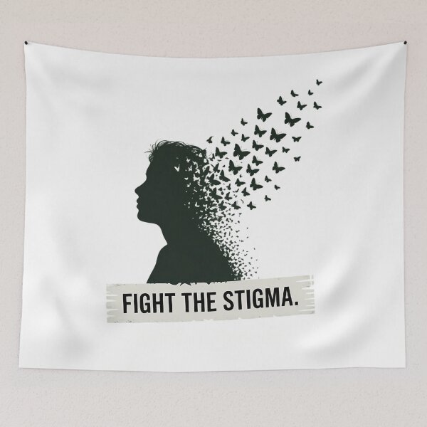Item preview, Mental Health Awareness Month Fight The Stigma Depression designed and sold by CookWorldLaughs.