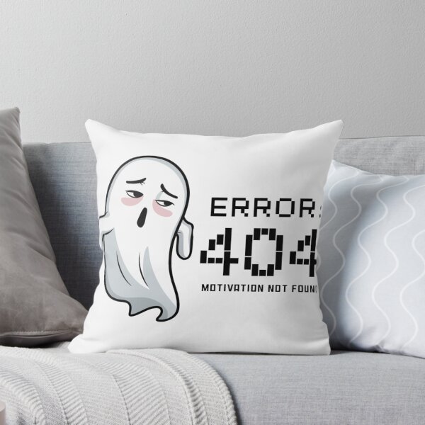 Item preview, Error 404: Motivation Not Found – Lazy Ghost Kawaii T-Shirt designed and sold by Silly Shapes Co..