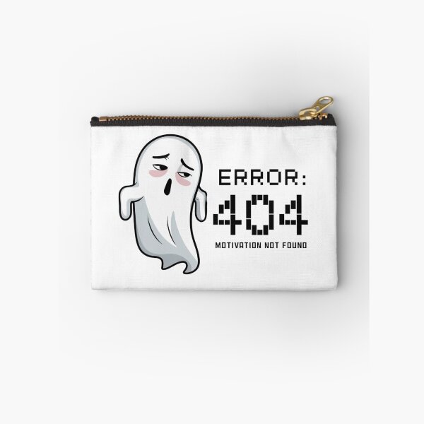 Item preview, Error 404: Motivation Not Found – Lazy Ghost Kawaii T-Shirt designed and sold by Silly Shapes Co..