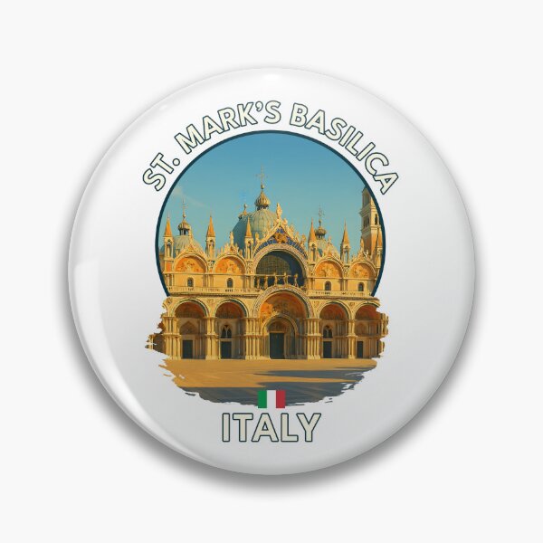 Item preview, St. Mark’s Basilica Venice – Vibrant Summer Italian Landmark Art designed and sold by inkNext.
