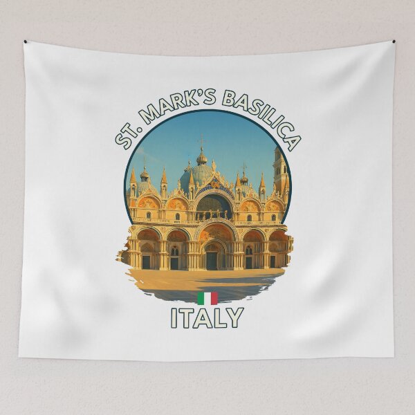Item preview, St. Mark’s Basilica Venice – Vibrant Summer Italian Landmark Art designed and sold by inkNext.