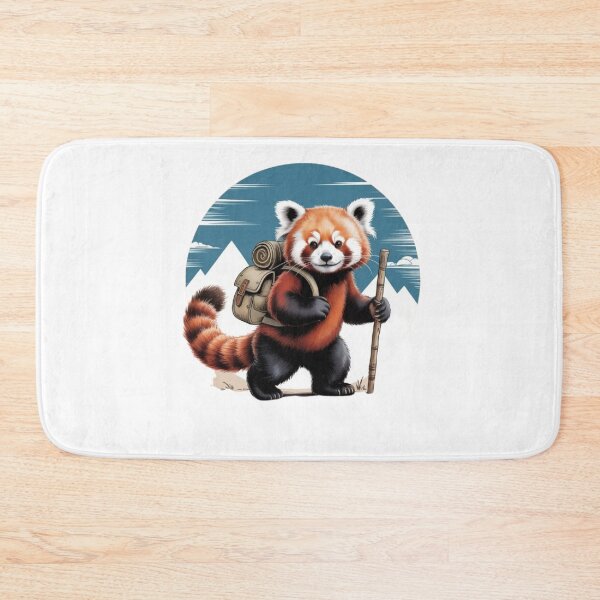 Item preview, Hiking panda Backpacking Animals  designed and sold by BHMARTS.