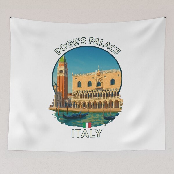 Item preview, Doge’s Palace – Venice Italy Gothic Architecture Summer Artwork designed and sold by inkNext.