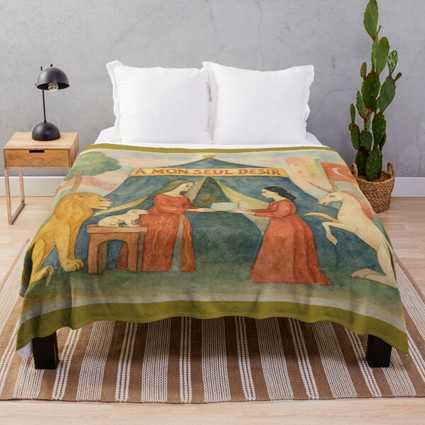 Item preview, A MON SEUL DESIR – Aquarelle Cluny Tapestry in Purple designed and sold by QuantumKey.