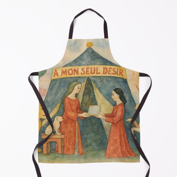 Item preview, A MON SEUL DESIR – Aquarelle Cluny Tapestry in Purple designed and sold by QuantumKey.