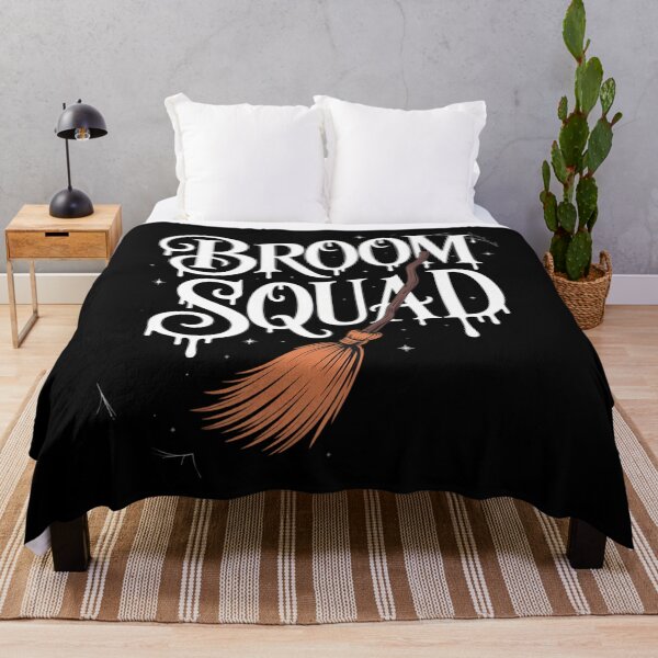 Item preview, Broom Squad Cartoon Whimsy Web Halloween designed and sold by CookWorldLaughs.