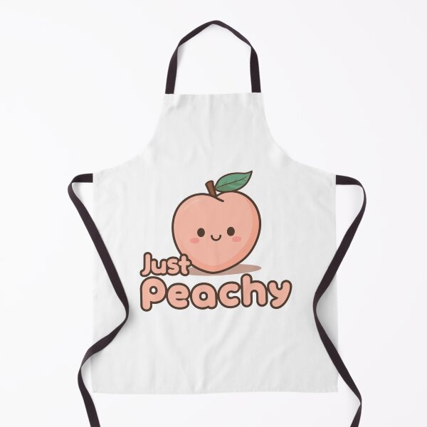 Item preview, Just Peachy – Funny Kawaii Fruit Pun Graphic (Minimalist Peach Design) designed and sold by Silly Shapes Co..