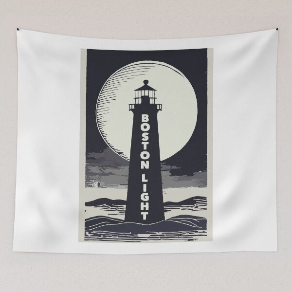 Item preview, Boston Light Lighthouse Moon designed and sold by Esskay Designs.