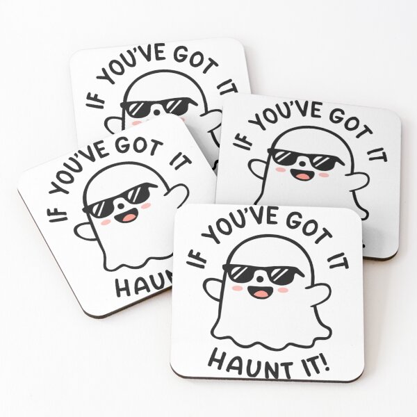 Item preview, If You’ve Got It, Haunt It – Funny Ghost Pun Design designed and sold by Silly Shapes Co..