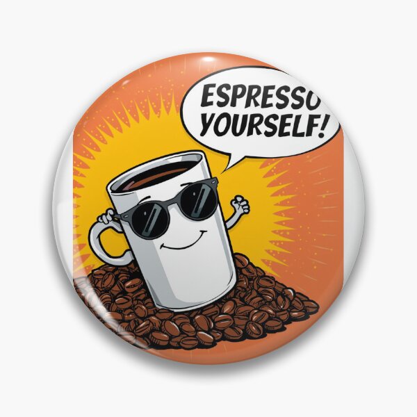 Item preview, Espresso Yourself! – Funny Coffee Pop-Art Design designed and sold by RAKO13.