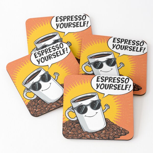 Item preview, Espresso Yourself! – Funny Coffee Pop-Art Design designed and sold by RAKO13.