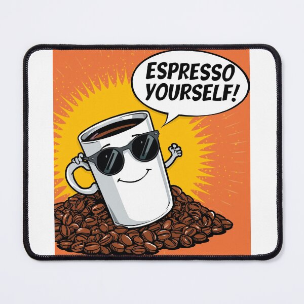 Item preview, Espresso Yourself! – Funny Coffee Pop-Art Design designed and sold by RAKO13.