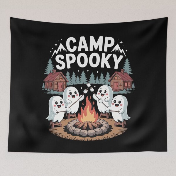 Item preview, Camp Spooky Halloween Camping Hiking designed and sold by CookWorldLaughs.
