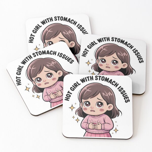 Item preview, Hot Girl with Stomach Issues designed and sold by Silly Shapes Co..