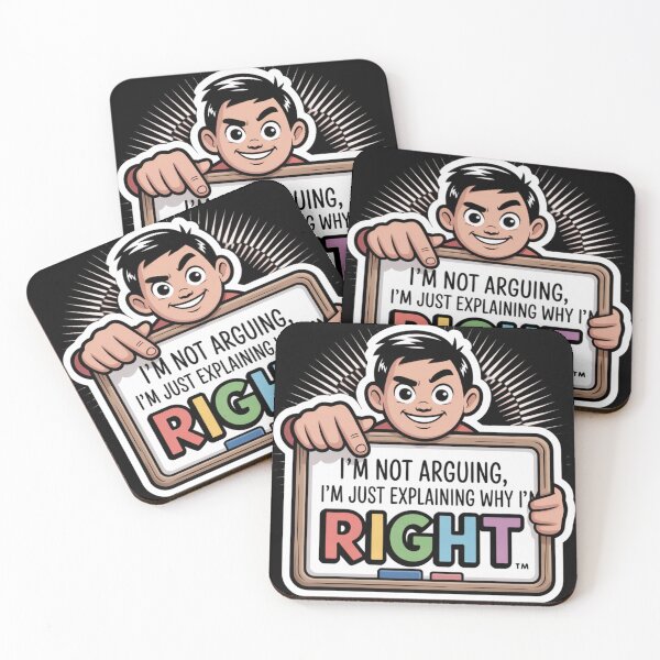 Item preview, I’m Not Arguing, I’m Just Explaining Why I’m Right Sticker designed and sold by Silly Shapes Co..