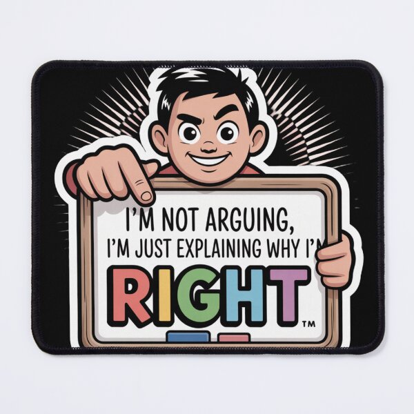 Item preview, I’m Not Arguing, I’m Just Explaining Why I’m Right Sticker designed and sold by Silly Shapes Co..