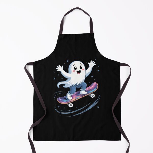Item preview, Cute Ghost On Skateboard Funny Halloween Skater designed and sold by CookWorldLaughs.