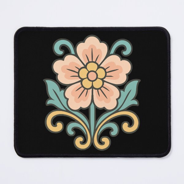 Item preview, Dancheong Korean Traditional Floral Pattern designed and sold by TomFrontierArt.