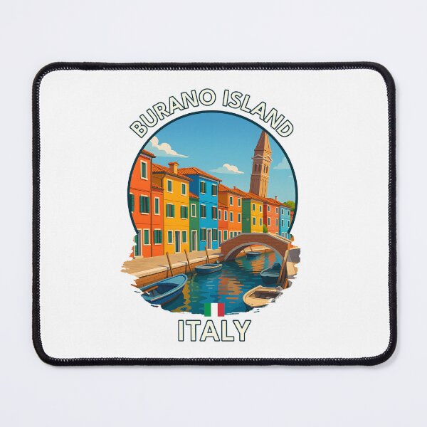 Item preview, Burano Island Venice – Colorful Houses & Scenic Canal View designed and sold by inkNext.