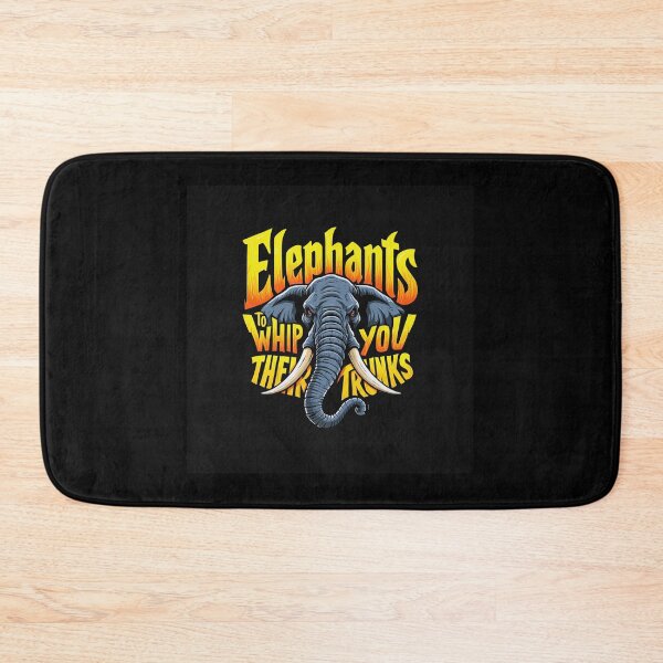 Item preview,  Elephants like to whip you with their trunks designed and sold by Vintage Designs +.