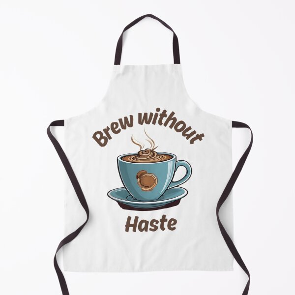 Item preview, Brew without haste - Breve Coffee Art - Funny Stoic Quote designed and sold by LexaArtworks.