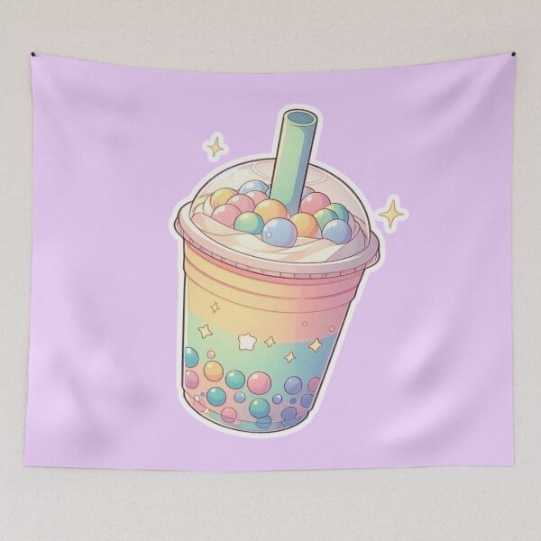 Item preview, Kawaii Bubble Tea – Cute Anime Manga Boba Drink Aesthetic designed and sold by Sugar Wisdom .
