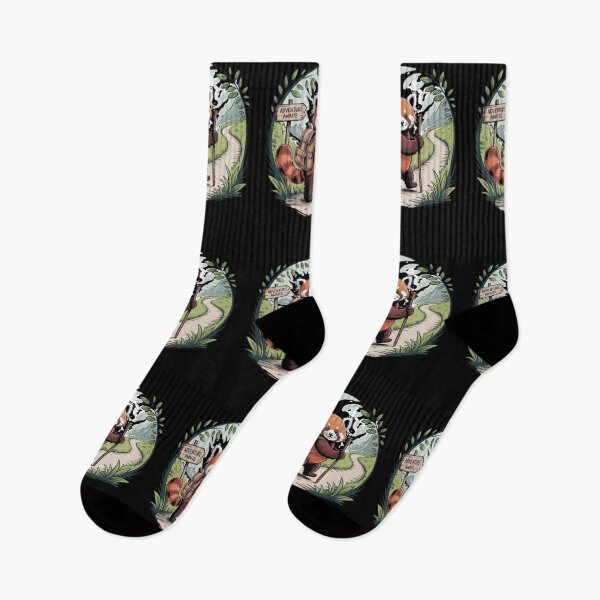 Item preview, Hiking panda Backpacking Animals  designed and sold by BHMARTS.