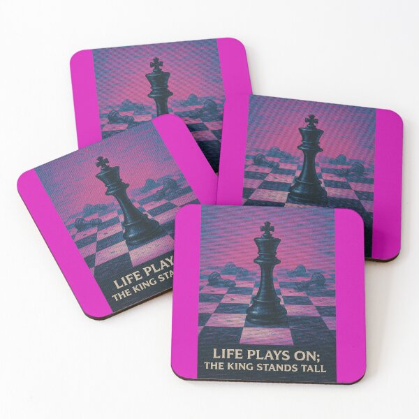 Item preview, Life plays on; the king stands tall. | A Game Of Chess Art Work designed and sold by Together-in-calm.