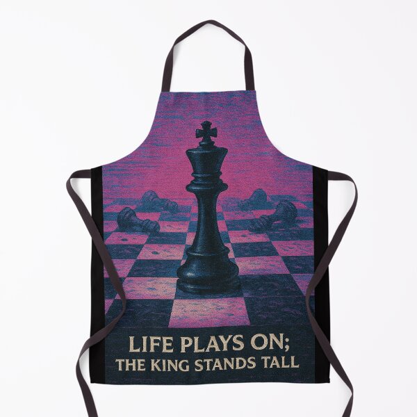 Item preview, Life plays on; the king stands tall. | A Game Of Chess Art Work designed and sold by Together-in-calm.