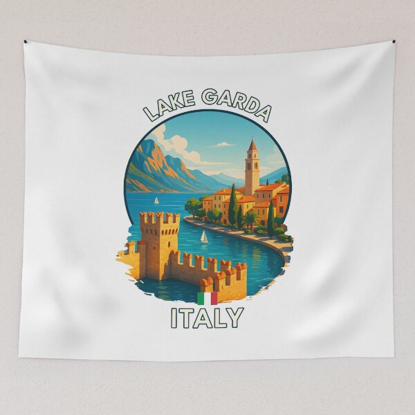 Item preview, Lake Garda Summer View – Lombardy & Veneto Italy designed and sold by inkNext.