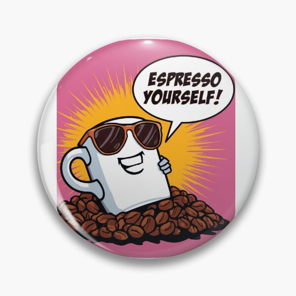 Item preview, Espresso Yourself! – Funny Coffee Pop-Art Design designed and sold by RAKO13.