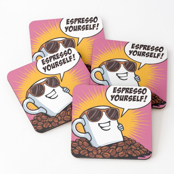 Item preview, Espresso Yourself! – Funny Coffee Pop-Art Design designed and sold by RAKO13.
