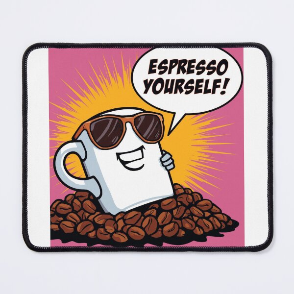 Item preview, Espresso Yourself! – Funny Coffee Pop-Art Design designed and sold by RAKO13.