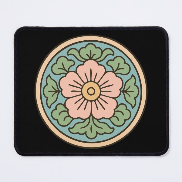 Item preview, Dancheong Korean Flower Pattern designed and sold by TomFrontierArt.