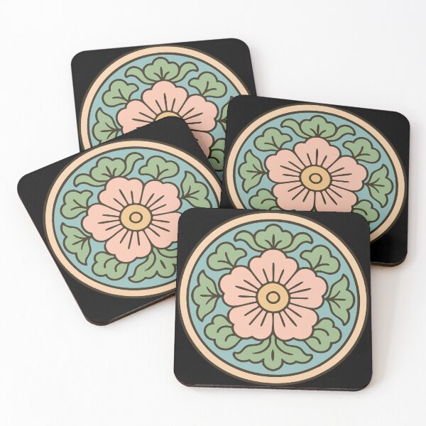 Item preview, Dancheong Korean Flower Pattern designed and sold by TomFrontierArt.