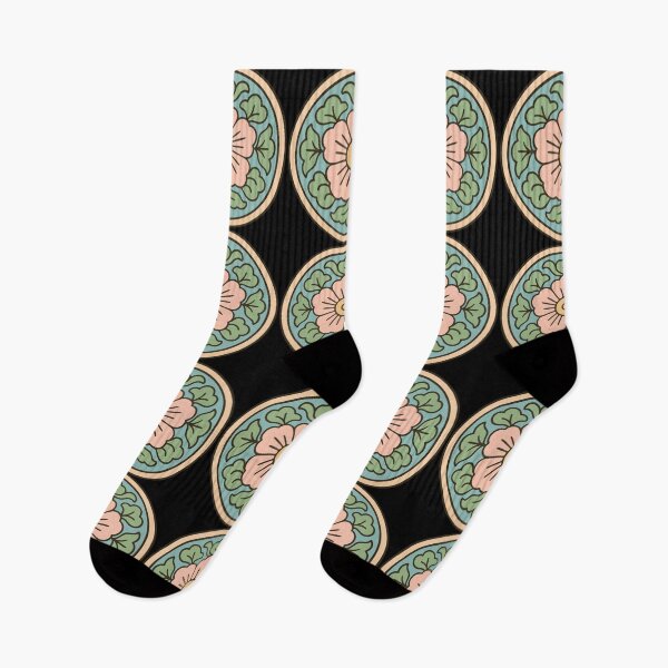 Item preview, Dancheong Korean Flower Pattern designed and sold by TomFrontierArt.