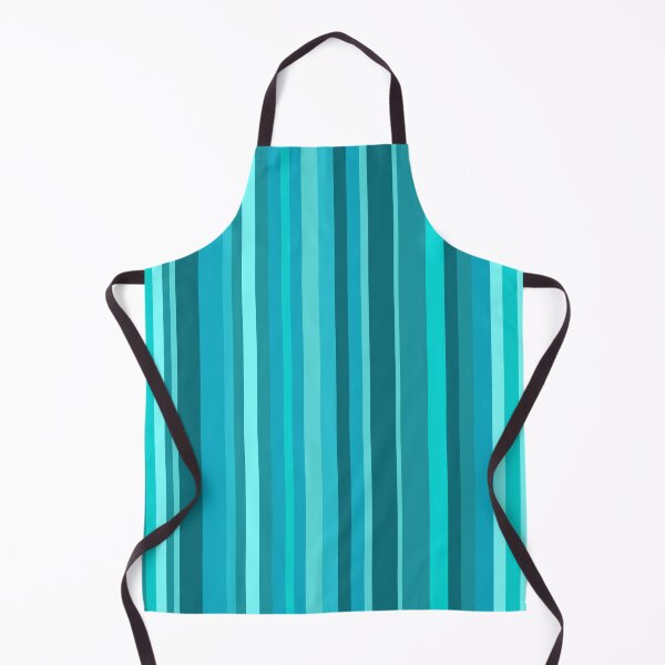Item preview, Teal Blue Ocean Color Coastal Stripes designed and sold by fontspree.