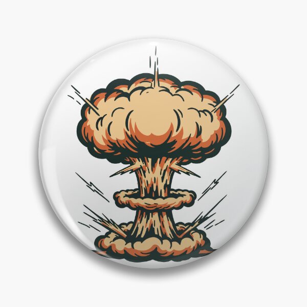 Item preview, Cartoon Nuclear Explosion Mushroom Cloud designed and sold by AFernandesDSG.