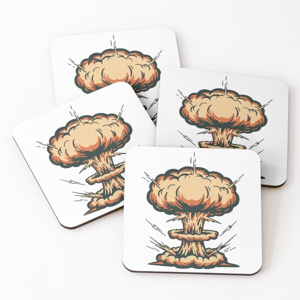 Item preview, Cartoon Nuclear Explosion Mushroom Cloud designed and sold by AFernandesDSG.