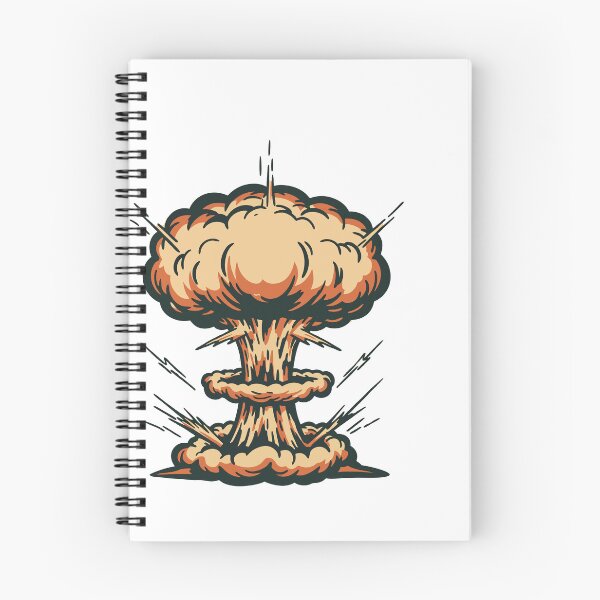 Item preview, Cartoon Nuclear Explosion Mushroom Cloud designed and sold by AFernandesDSG.