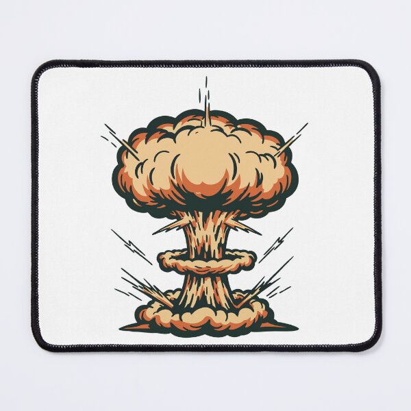 Item preview, Cartoon Nuclear Explosion Mushroom Cloud designed and sold by AFernandesDSG.