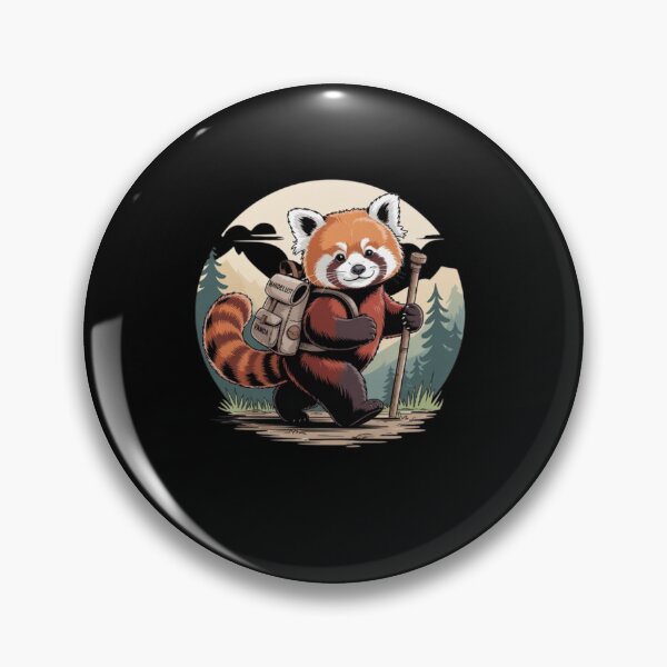 Item preview, Hiking panda Backpacking Animals  designed and sold by BHMARTS.