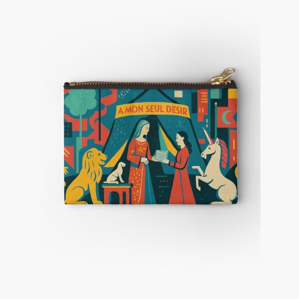 Artikelvorschau, A MON SEUL DESIR – Cluny-Wandteppich im Retro-Stil in Lila entworfen und verkauft von QuantumKey.