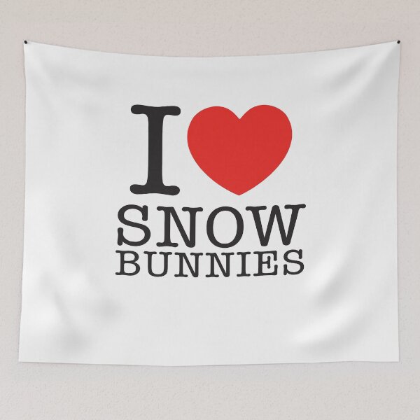 Item preview, I LOVE SNOW BUNNIES designed and sold by shitpostee.