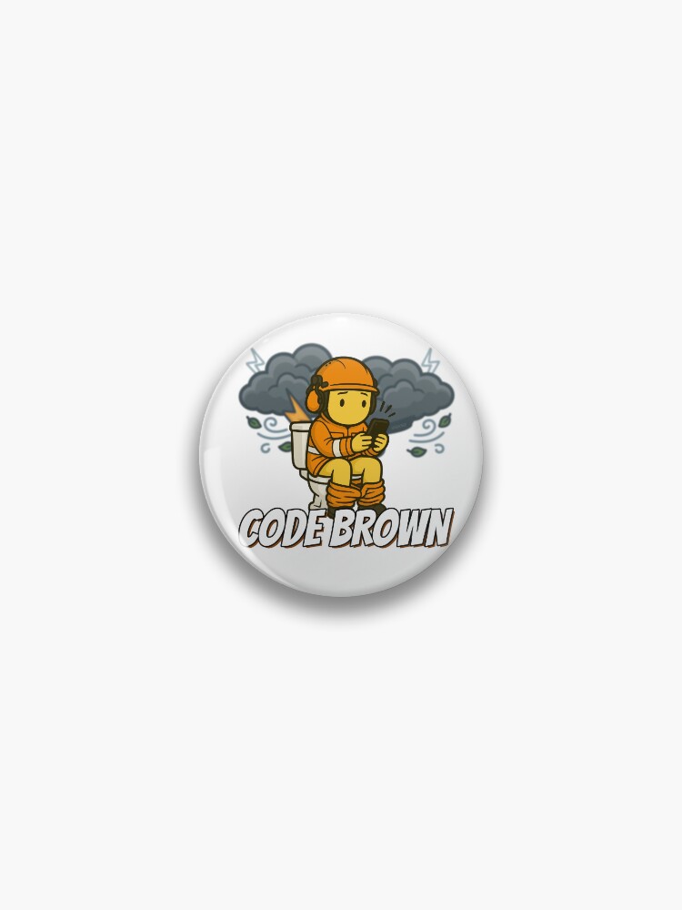 Thumbnail 1 von 3, Button, Code Brown: Team Orange designt und verkauft von Flashover.