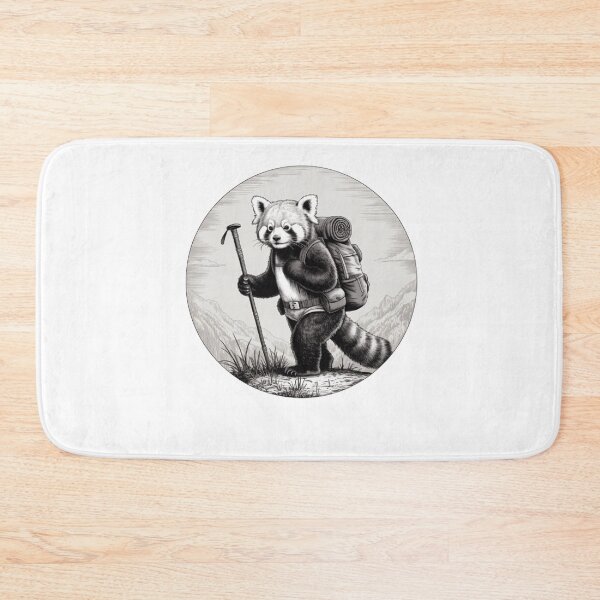 Item preview, Hiking panda Backpacking Animals  designed and sold by BHMARTS.