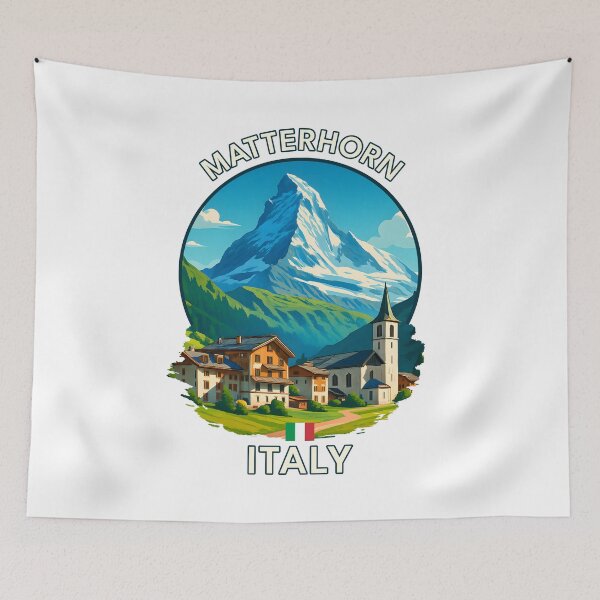 Item preview, Matterhorn & Cervinia – Aosta Valley Alps Summer Landscape designed and sold by inkNext.